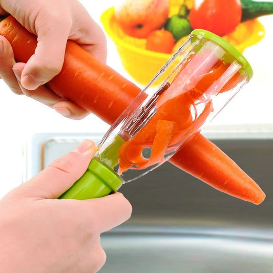 Vegetable Peeler With Storage Tube