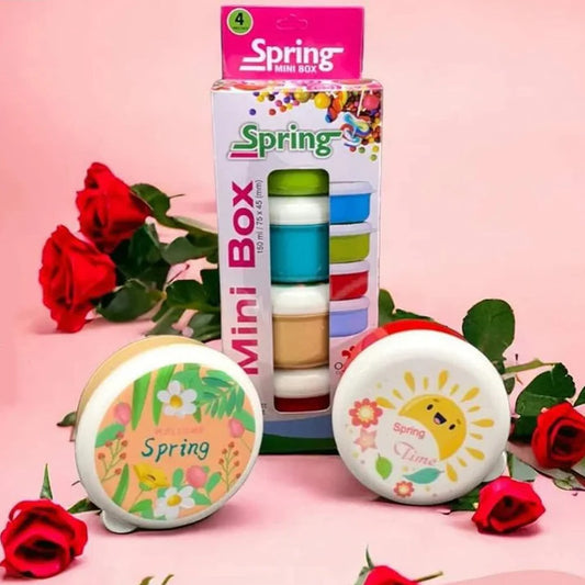 Set of 4 Spring-Clip Storage Bowls