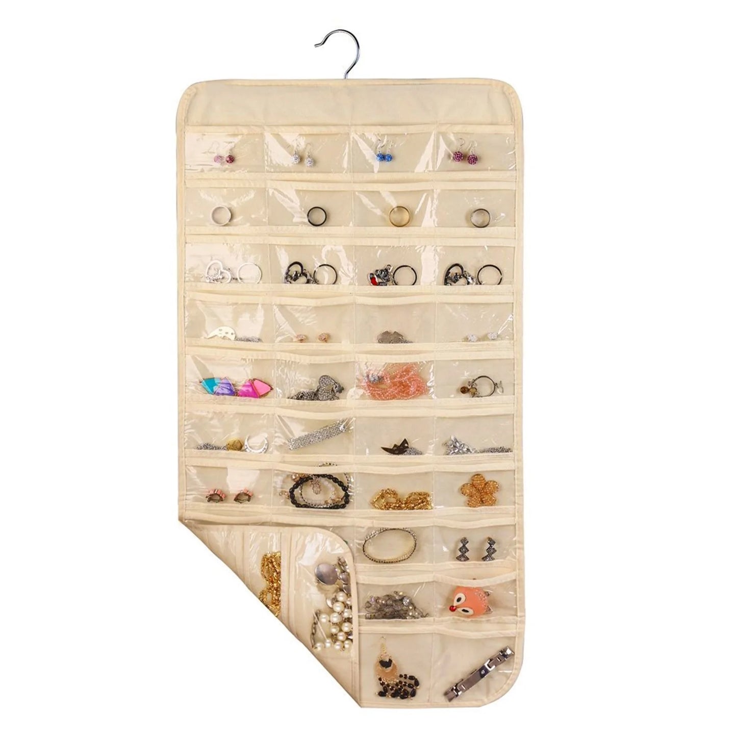 80 Pockets Double-sided Hanging Storage Bag