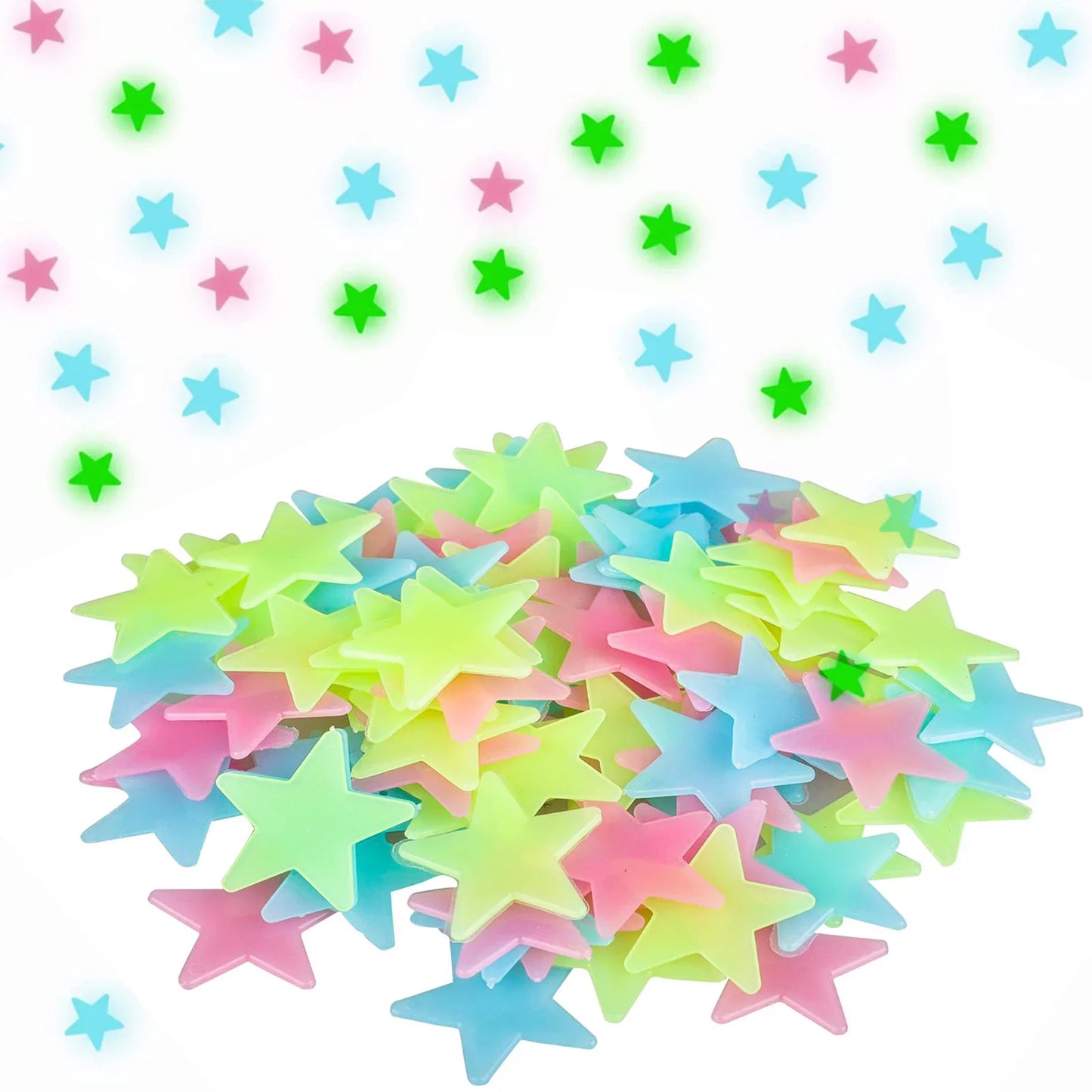 100Pcs Self Adhesive Decorative Stars