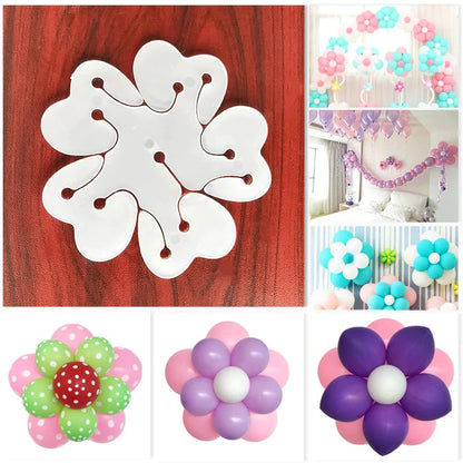 6Pcs Flower Shape Balloon Clip