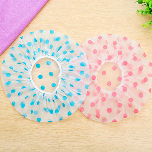 6 Pcs Elastic Reusable Waterproof Shower Caps