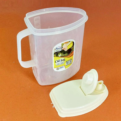 1L Clear Plastic Oil Jug