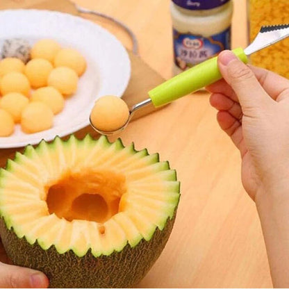 2-in-1 Fruit Carving Tool & Scoop