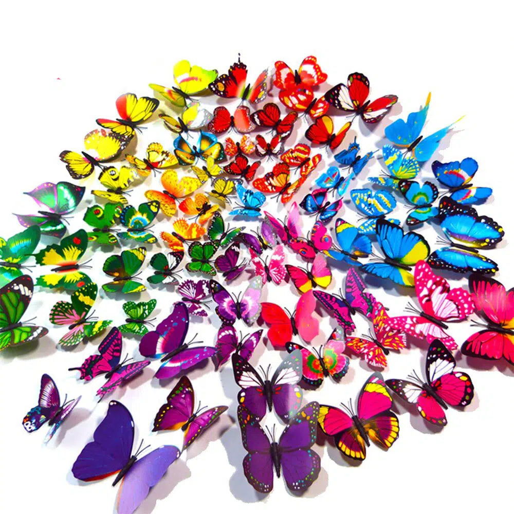 12Pcs Magnet Butterflies Stickers