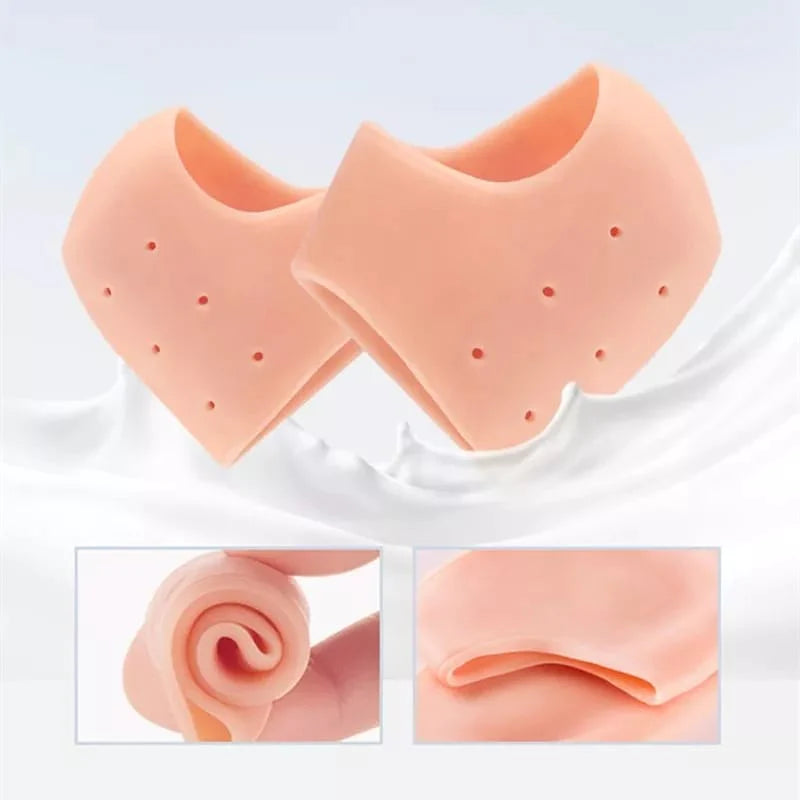 1Pair Silicone Moisturizing Heel Gel Feet Care Socks