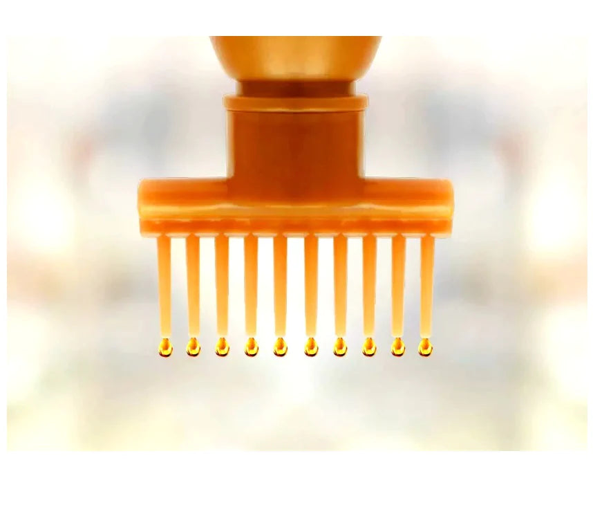 Hair Oil Bottle With Comb